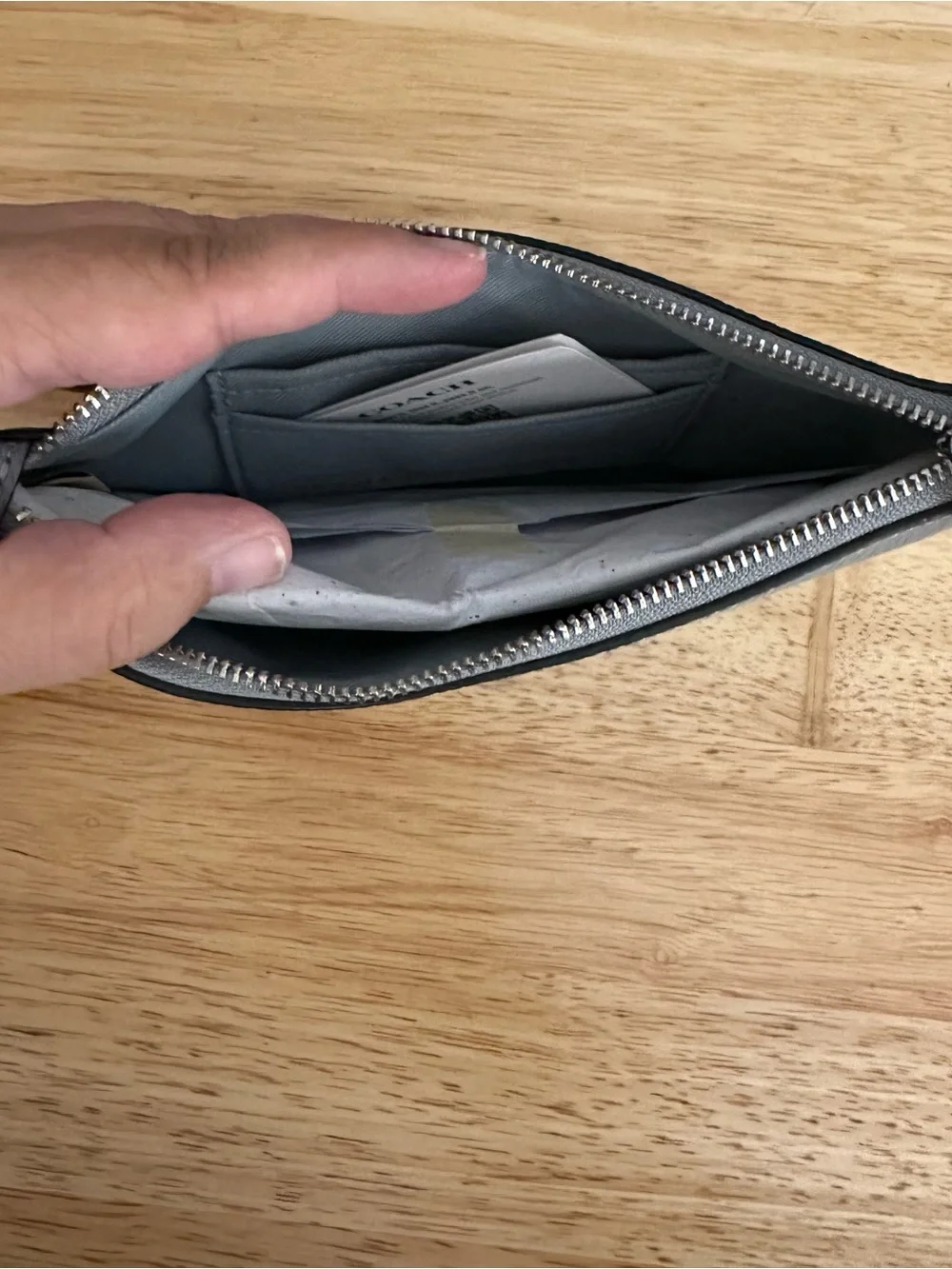Coach sleek wristlet